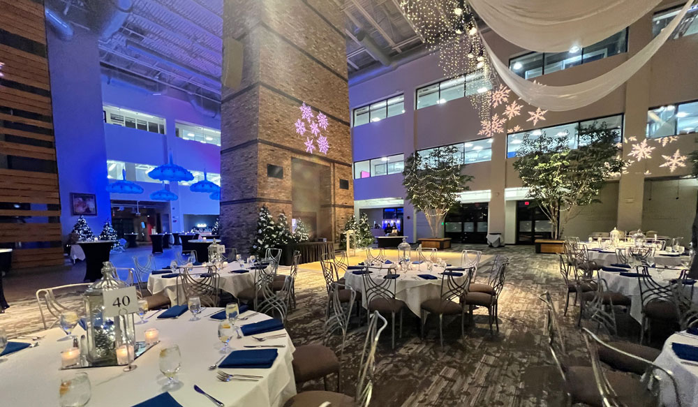 The Atrium at Rich's decorated for a winter event