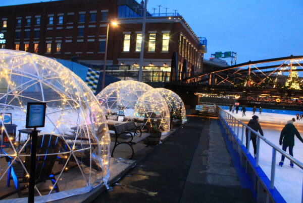 Igloos at the Ice at Canalside