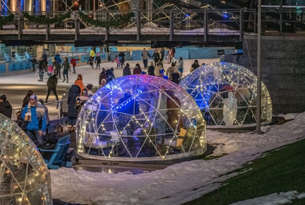 Igloos at The Ice at Canalside