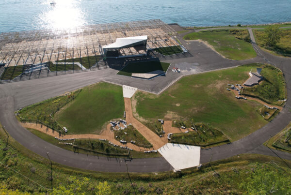 Aerial view of Terminal B
