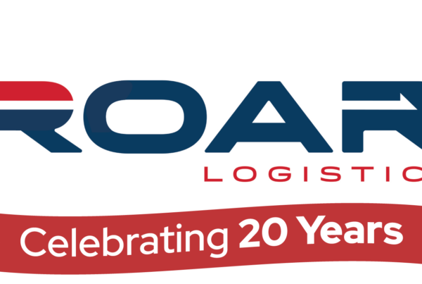 ROAR Logistics logo with 20th anniversary banner