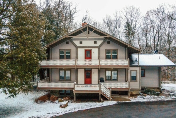 The Chalet House in winter