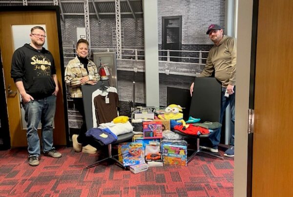 ROAR Logistics associates deliver donations to Buffalo Hearing & Speech Center’s annual Holiday Drive