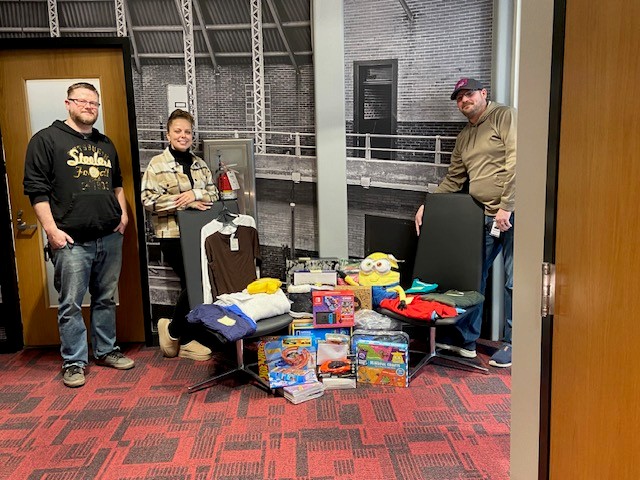 ROAR Logistics associates deliver donations to Buffalo Hearing & Speech Center’s annual Holiday Drive